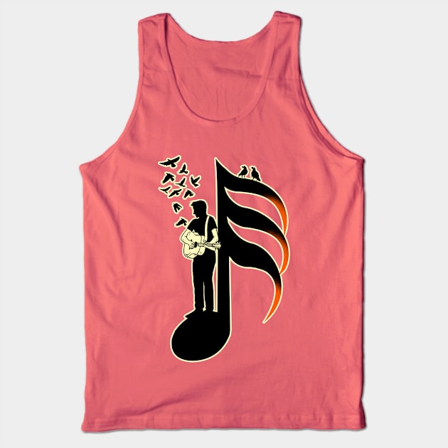 Guitarist Musician - thirty-second note Tank Top by barmalisiRTB